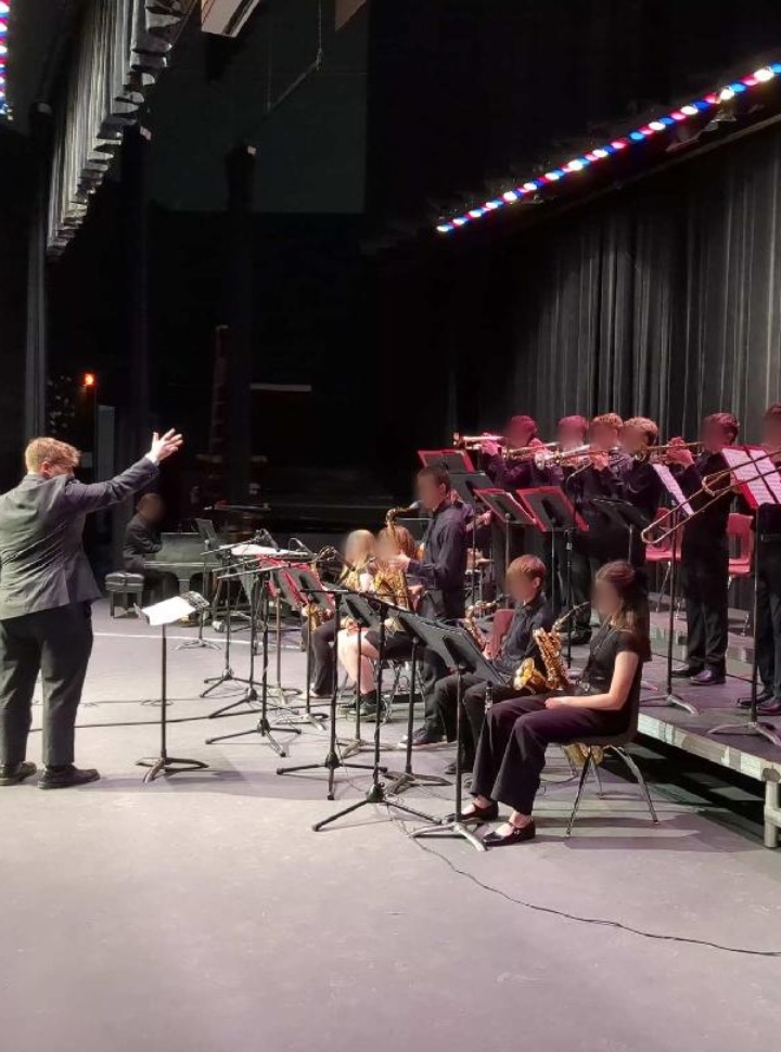 Conducting the Southern Lehigh Jazz Trane